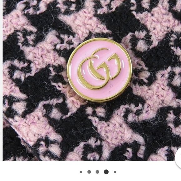 Gucci beautiful pink and black herringbone check jacket - Picture 2 of 6